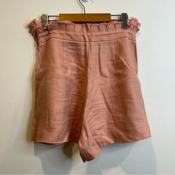 Alexis Jolan Linen Paperbag Shorts Blush Pink - Picture 6 of 8